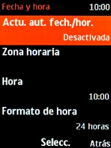 Selecciona Actu. aut. fech./hor.. Selecciona Actu. aut. fech./hor..