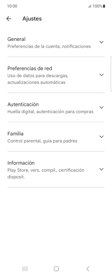 Pulsa Preferencias de red.