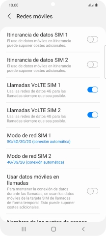 Pulsa Modo de red ‹SIM›.