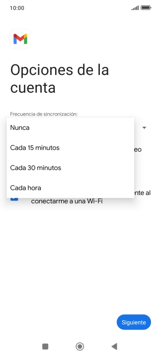 Pulsa el ajuste deseado.