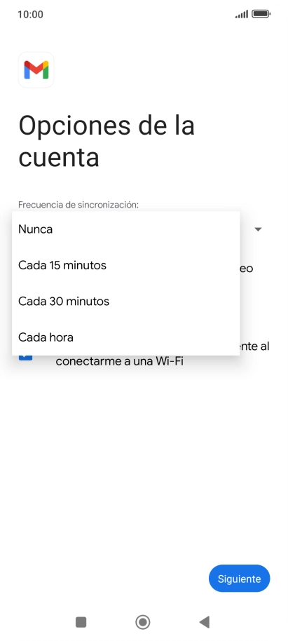 Pulsa el ajuste deseado.