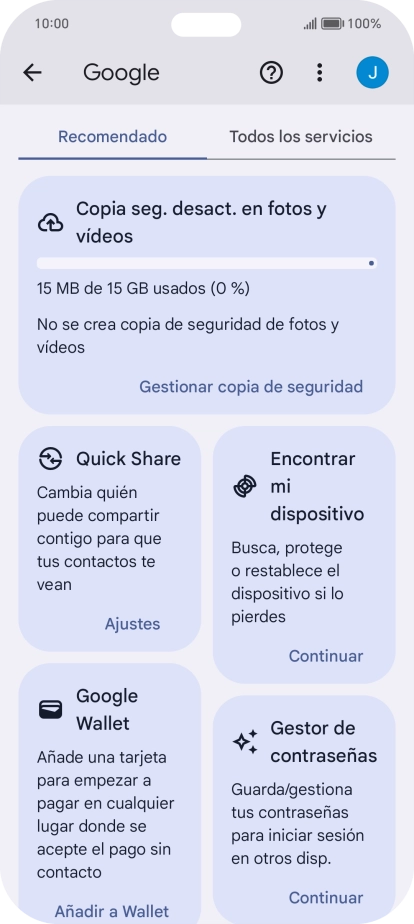 Pulsa Encontrar mi dispositivo.