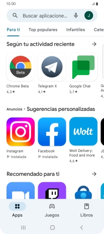 Pulsa el icono de perfil.