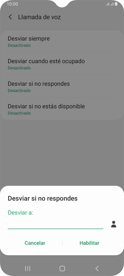 Introduce +34600132000 y pulsa Habilitar.