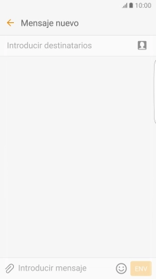 Pulsa Introducir destinatarios e introduce las primeras letras del nombre deseado.