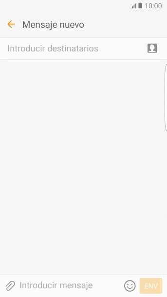 Pulsa Introducir destinatarios e introduce las primeras letras del nombre deseado.