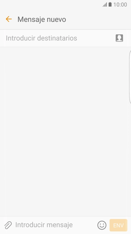 Pulsa Introducir destinatarios e introduce las primeras letras del nombre deseado.