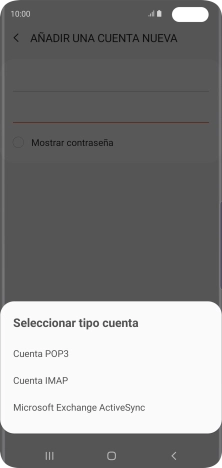 Pulsa Cuenta POP3.
