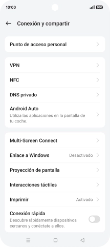 Pulsa Punto de acceso personal.