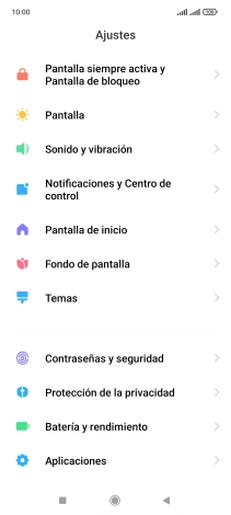 Pulsa Notificaciones y Centro de control.