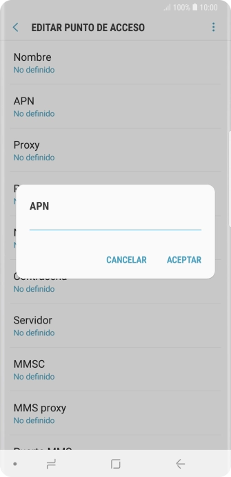 Introduce airtelwap.es y pulsa ACEPTAR.