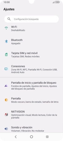 Pulsa Tarjeta SIM y red móvil.