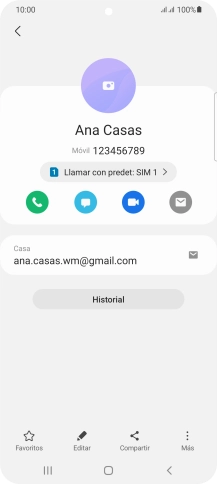 Pulsa el icono de realizar llamadas.