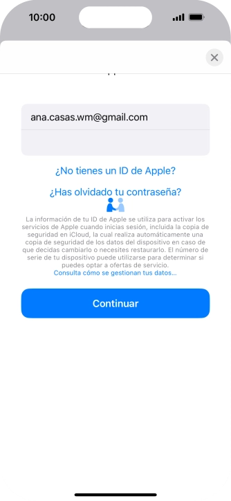 Pulsa Continuar.