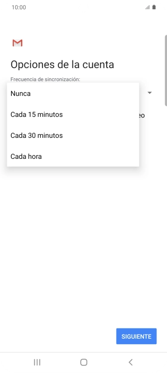 Pulsa el ajuste deseado.