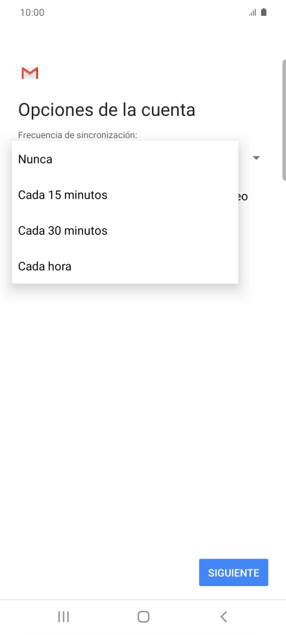 Pulsa el ajuste deseado.