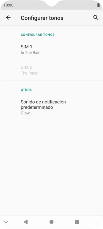 Pulsa el nombre de la tarjeta SIM.