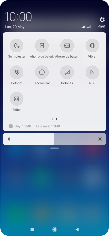 Pulsa Ahorro de batería para activar la función.