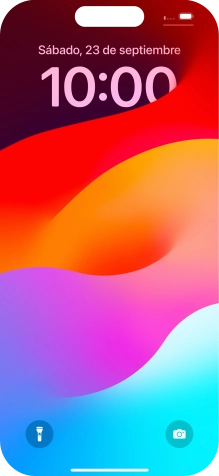 Desliza el dedo hacia arriba desde la parte inferior de la pantalla.