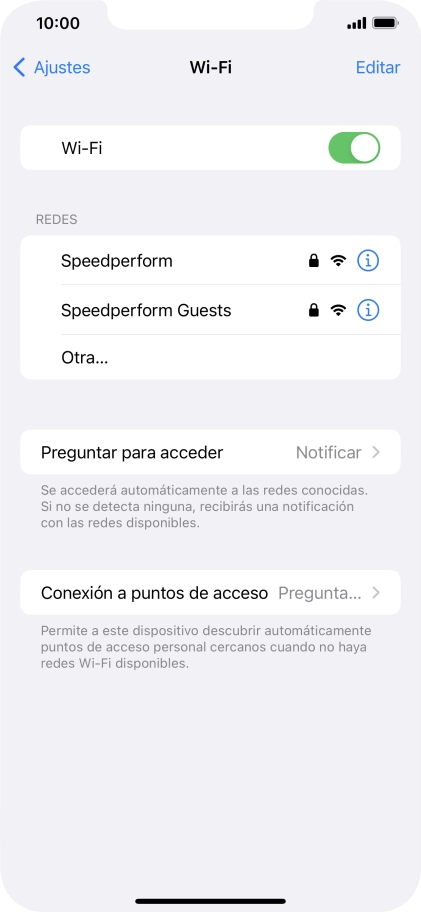 Pulsa la red wifi deseada e introduce la contraseña de esta red.