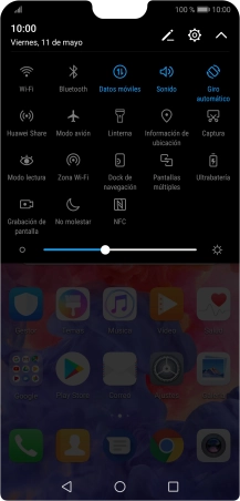 Pulsa el icono de modo de sonido las veces que sean necesarias para activar o desactivar el modo silencioso.