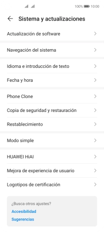 Pulsa Fecha y hora.
