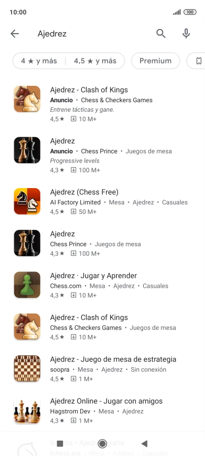 Pulsa la app deseada. Pulsa la app deseada.