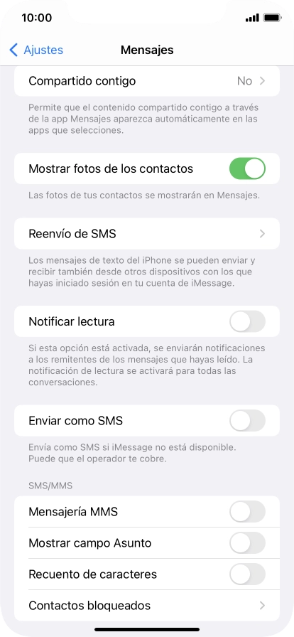 Pulsa el indicador junto a 