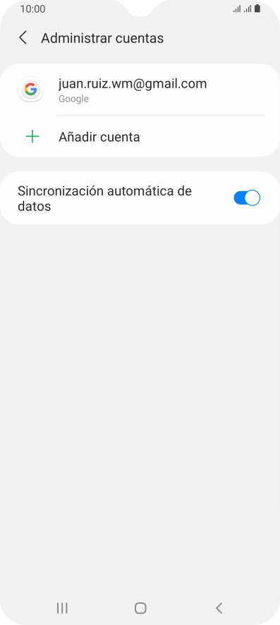 Pulsa la cuenta deseada. Pulsa la cuenta deseada.