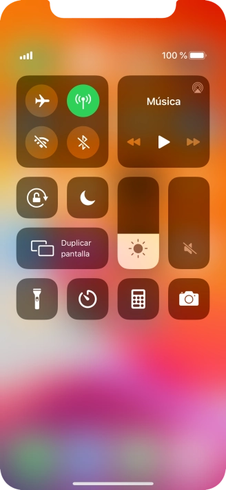Pulsa la función deseada para abrir una aplicación o para activar o desactivar la función.