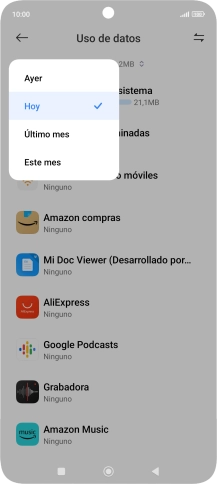 Pulsa el ajuste deseado.