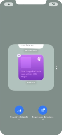 Pulsa Rotación inteligente para activar o desactivar la función.