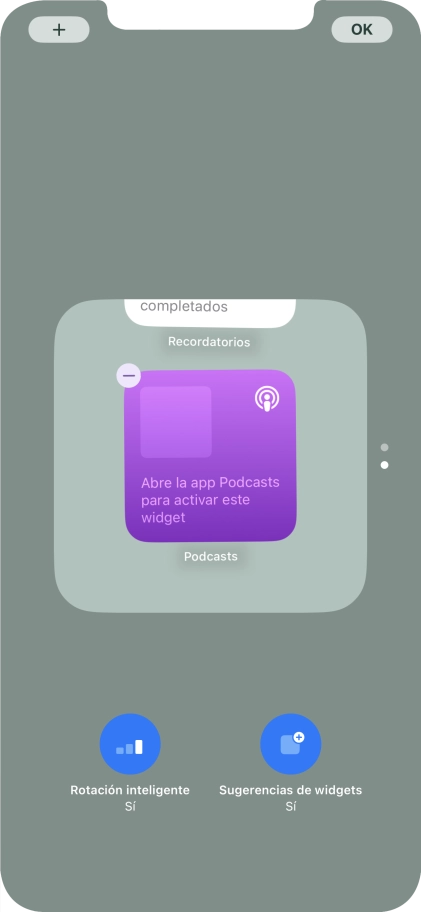 Pulsa Rotación inteligente para activar o desactivar la función.