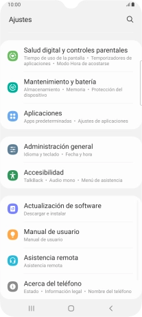 Pulsa Administración general.