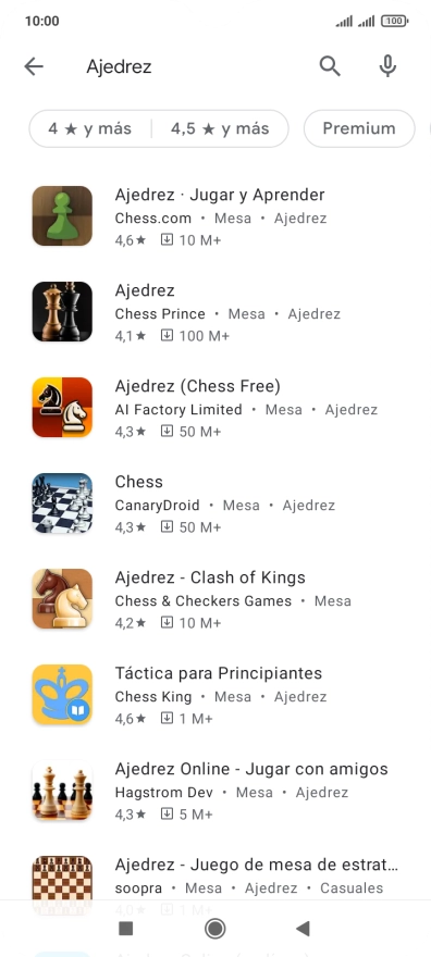 Pulsa la app deseada.