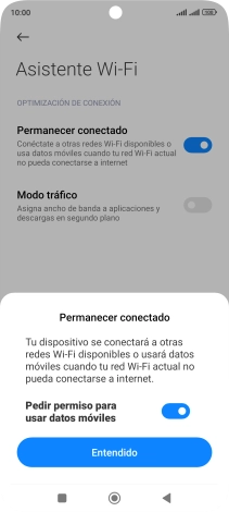 Si activas la función, pulsa Entendido. Si activas la función, pulsa Entendido.