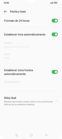 Pulsa la tecla de inicio para terminar y regresar a la pantalla de inicio.