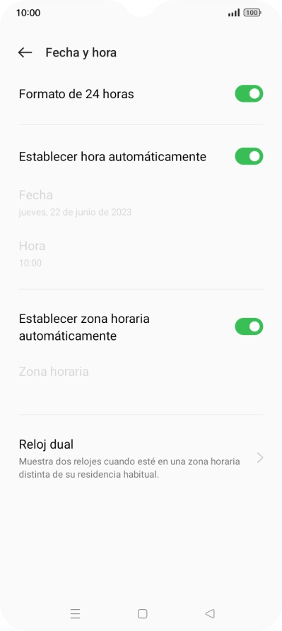 Pulsa la tecla de inicio para terminar y regresar a la pantalla de inicio.