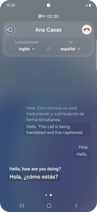 Graba la palabra o frase deseadas y espera a que aparezca la traducción. Graba la palabra o frase deseadas y espera a que aparezca la traducción.