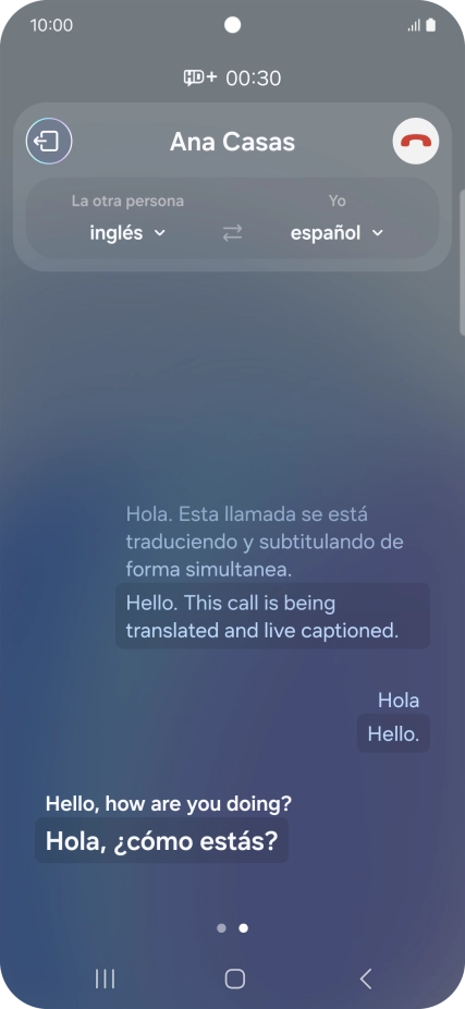 Graba la palabra o frase deseadas y espera a que aparezca la traducción. Graba la palabra o frase deseadas y espera a que aparezca la traducción.
