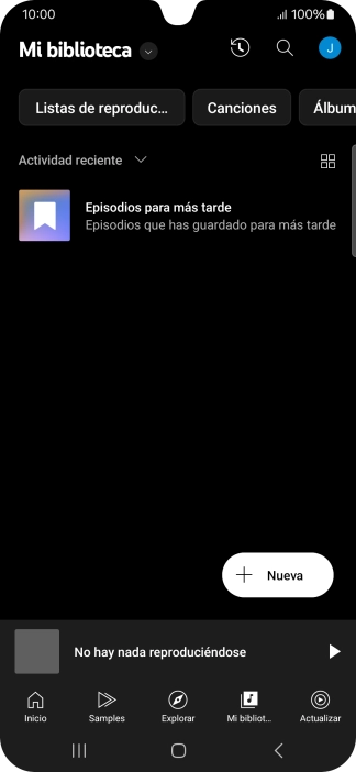Pulsa la lista desplegable.