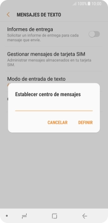 Introduce +34607003110 y pulsa DEFINIR.