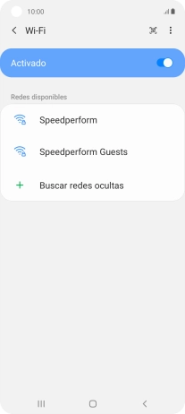 Pulsa la red wifi deseada.