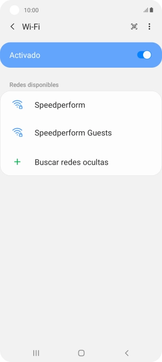 Pulsa la red wifi deseada.