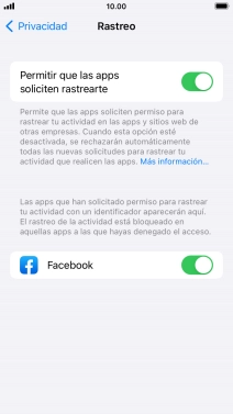 Pulsa el indicador junto a 