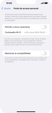 Pulsa Contraseña Wi-Fi e introduce una contraseña. Pulsa Contraseña Wi-Fi e introduce una contraseña.