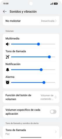 Pulsa Tono de llamada.