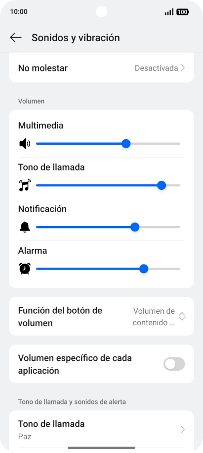Pulsa Tono de llamada.
