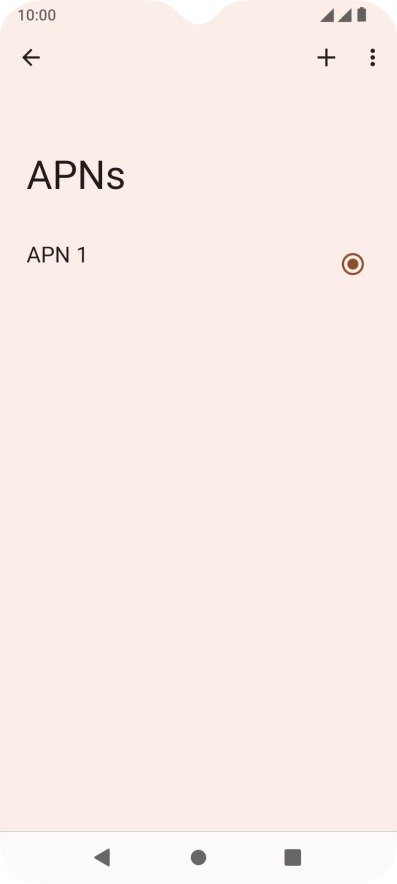 Pulsa el icono de nueva conexión de datos.