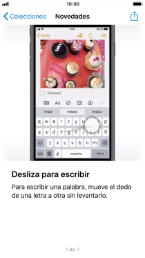 Pulsa la tecla de inicio para terminar y regresar a la pantalla de inicio.